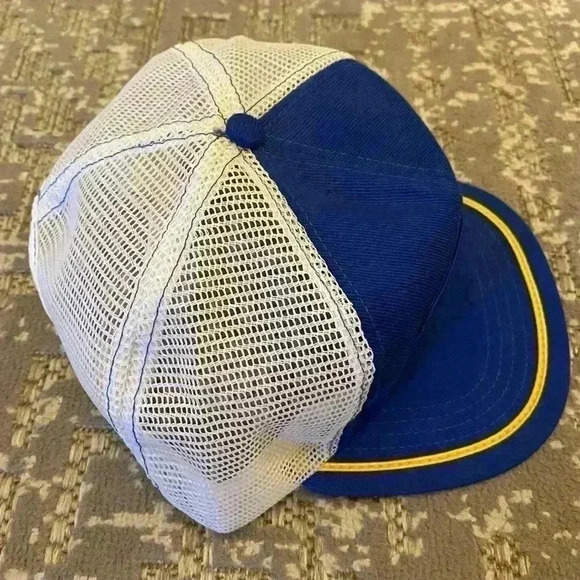 Operation Lifesaver Railroad Patch Blue w/White Mesh Snapback Hat Cap USA Made - Picture 3 of 5